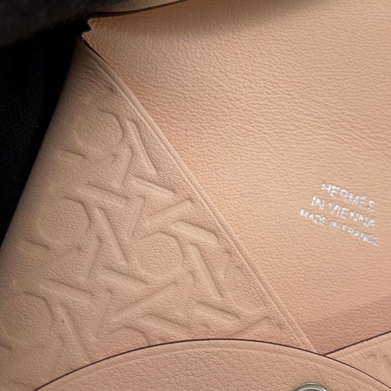 エルメス カードケース カルヴィ ローズエグランタイン スイフト B刻印 HERMES 名刺入れ ウィーン限定