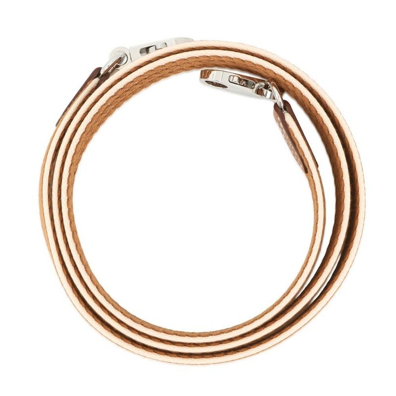 エルメス ショルダーストラップ バンドリエール サングル コルダージュ ゴールド/アイボリー/シルバー金具 K刻印