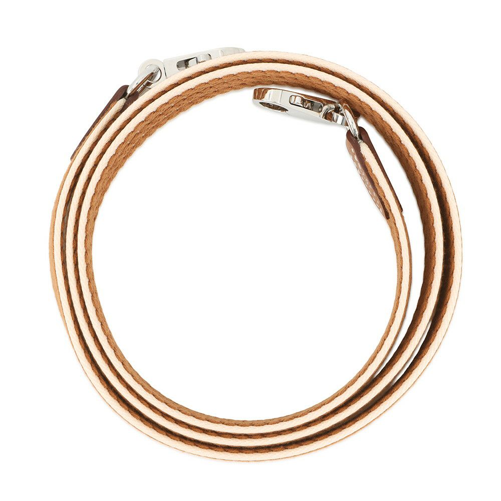 エルメス ショルダーストラップ バンドリエール サングル コルダージュ ゴールド/アイボリー/シルバー金具 K刻印