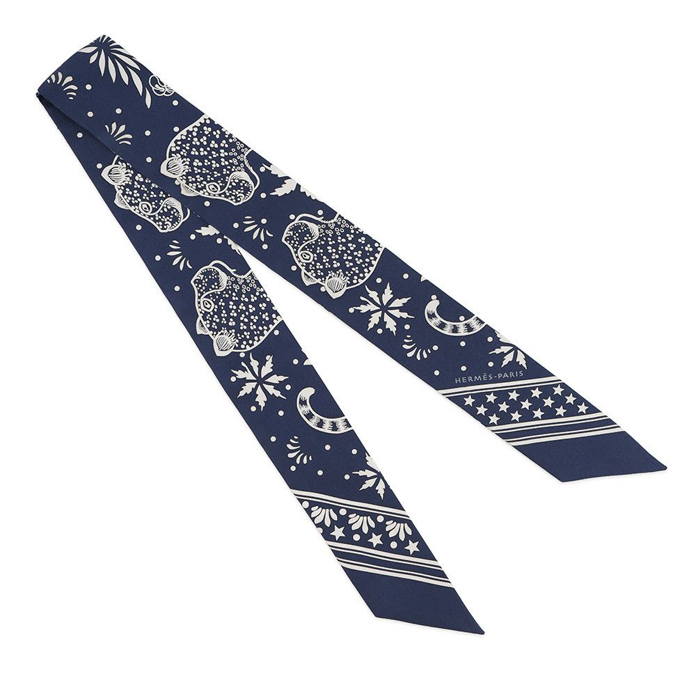 エルメス スカーフ ツイリー レオパード バンダナ Leopards Bandana シルク HERMES 2019年春夏