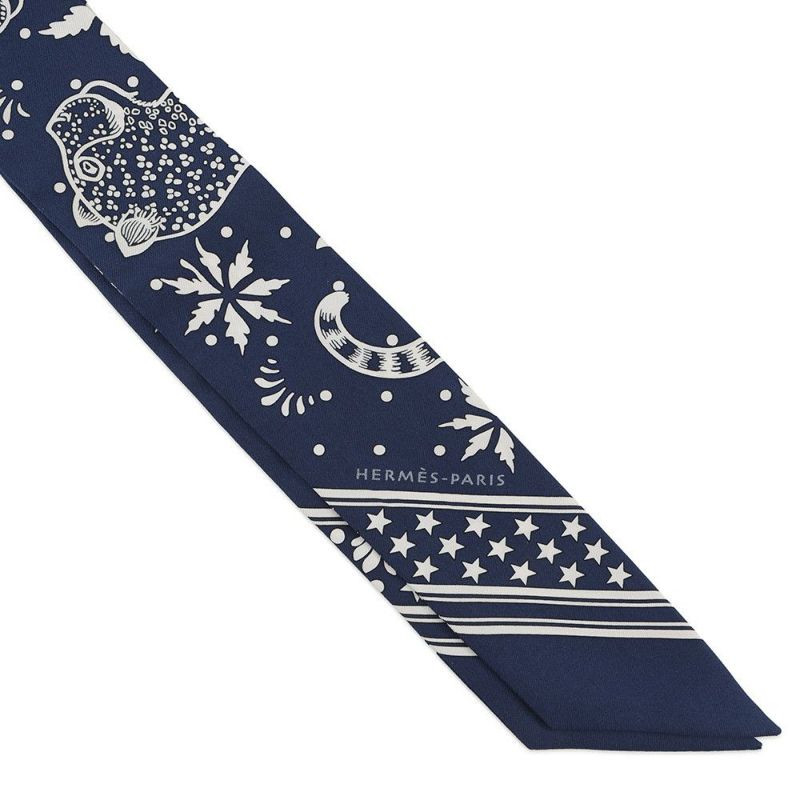 エルメス スカーフ ツイリー レオパード バンダナ Leopards Bandana シルク HERMES 2019年春夏