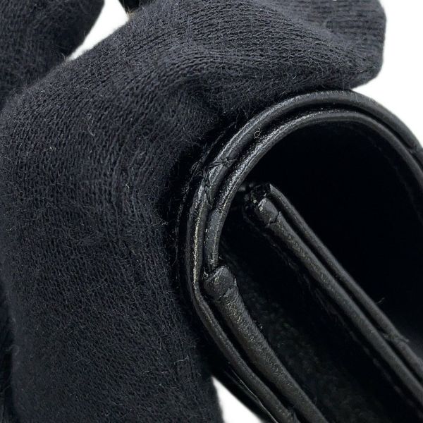シャネル チェーンウォレット マトラッセ ココマーク フラップ コインパース ラムスキン AP2200 CHANEL 財布 黒