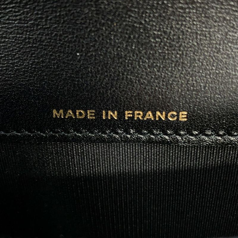 シャネル チェーンウォレット マトラッセ ココマーク フラップ コインパース ラムスキン AP2200 CHANEL 財布 黒