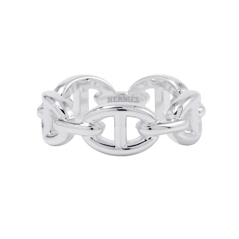 エルメス リング シェーヌダンクル アンシェネPM Enchainee SV925シルバー リングサイズ54 HERMES ジュエリー