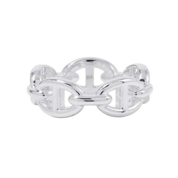 エルメス リング シェーヌダンクル アンシェネPM Enchainee SV925シルバー リングサイズ54 HERMES ジュエリー