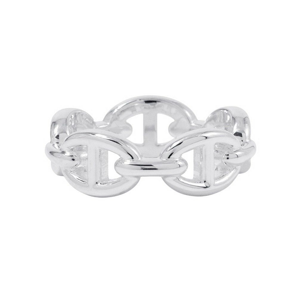 エルメス リング シェーヌダンクル アンシェネPM Enchainee SV925シルバー リングサイズ54 HERMES ジュエリー