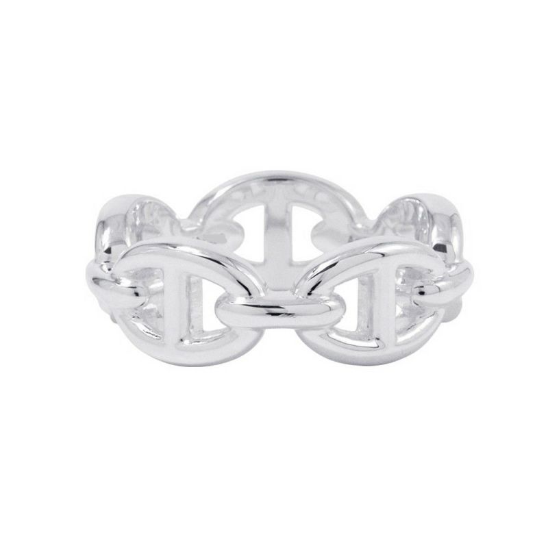 エルメス リング シェーヌダンクル アンシェネPM Enchainee SV925シルバー リングサイズ52 HERMES ジュエリー