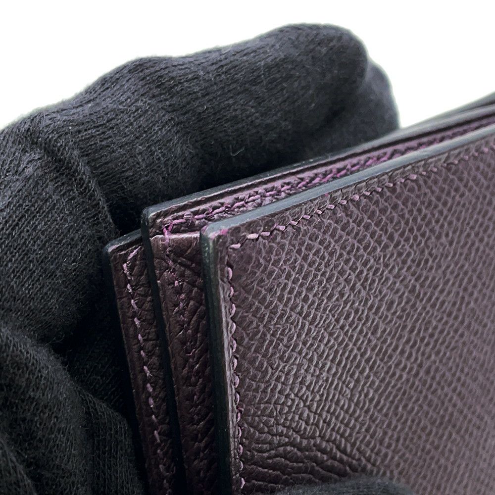 エルメス 長財布 ベアンスフレ レザン/ゴールド金具 エプソン D刻印 HERMES 財布
