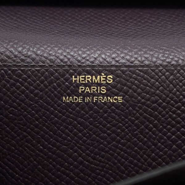 エルメス 長財布 ベアンスフレ レザン/ゴールド金具 エプソン D刻印 HERMES 財布