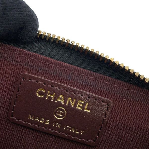シャネル コインケース クラシック ジップコインパース マトラッセ ココマーク キャビアスキン AP0216 CHANEL 財布 黒