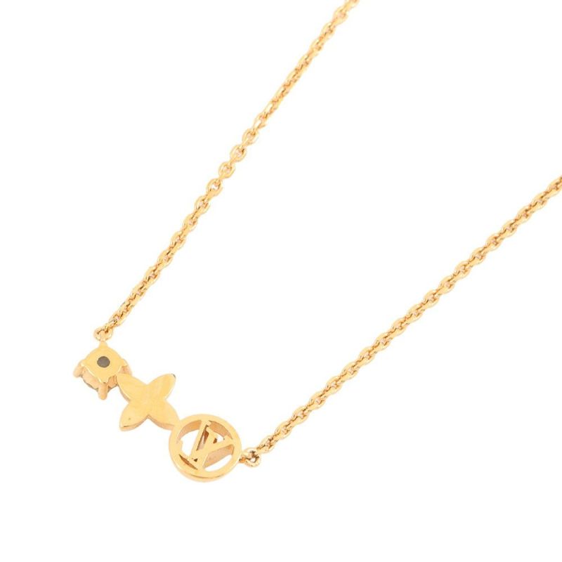 ルイヴィトン ネックレス プティ ルイ メタル ラインストーン M00368 LOUIS VUITTON アクセサリー