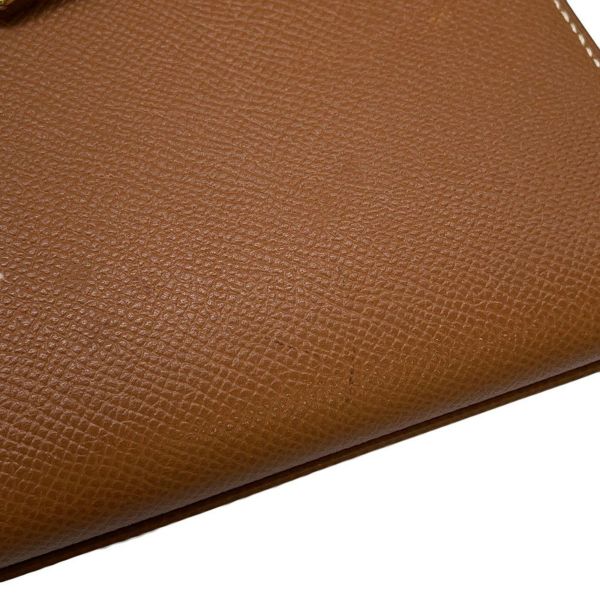 エルメス ハンドバッグ ミニケリー20 外縫い ゴールド/ゴールド金具 クシュベル □B刻印 2wayショルダー