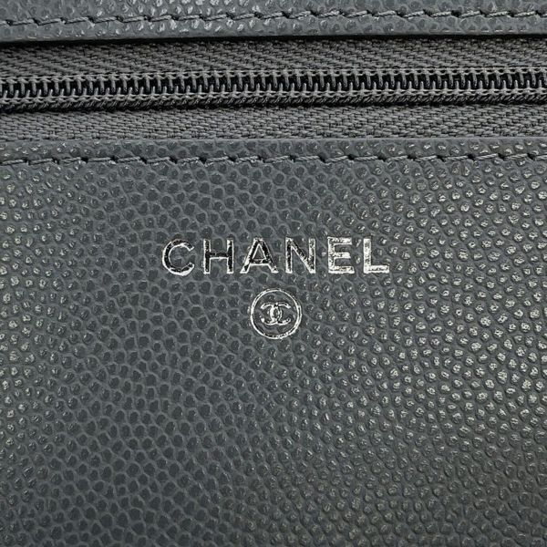 シャネル チェーンウォレット CCコメット マトラッセ ココマーク キャビアスキン AP3723 CHANEL 財布