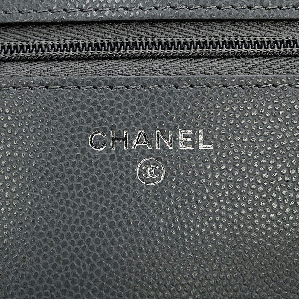 シャネル チェーンウォレット CCコメット マトラッセ ココマーク キャビアスキン AP3723 CHANEL 財布