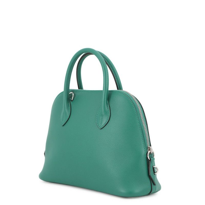 エルメス ボリード1923 25 ヴェールジェイド/シルバー金具 エバーカラー Z刻印 2wayショルダー