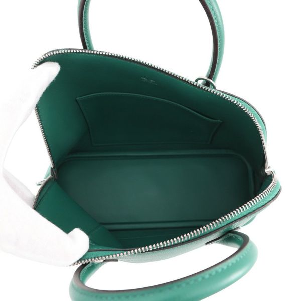 エルメス ボリード1923 25 ヴェールジェイド/シルバー金具 エバーカラー Z刻印 2wayショルダー