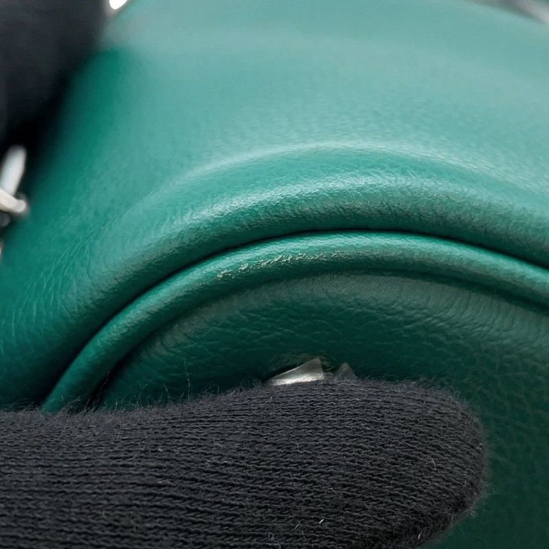 エルメス ボリード1923 25 ヴェールジェイド/シルバー金具 エバーカラー Z刻印 2wayショルダー