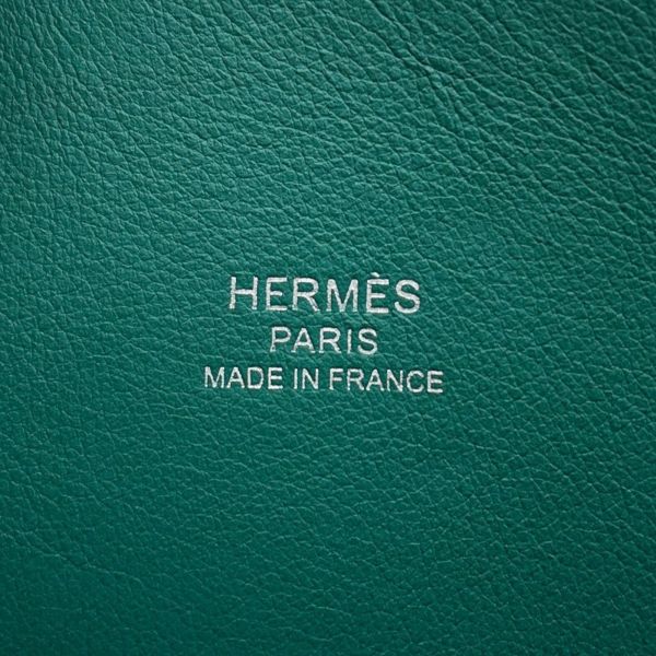 エルメス ボリード1923 25 ヴェールジェイド/シルバー金具 エバーカラー Z刻印 2wayショルダー