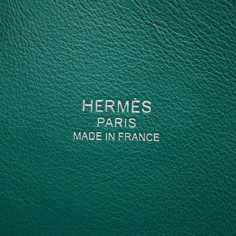 エルメス ボリード1923 25 ヴェールジェイド/シルバー金具 エバーカラー Z刻印 2wayショルダー