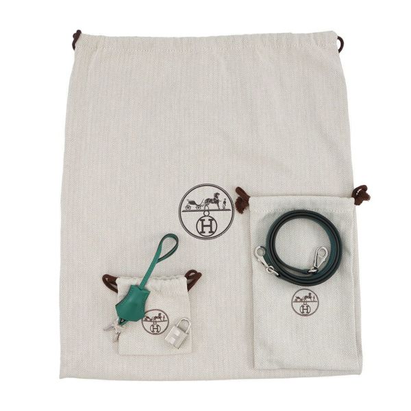 エルメス ボリード1923 25 ヴェールジェイド/シルバー金具 エバーカラー Z刻印 2wayショルダー