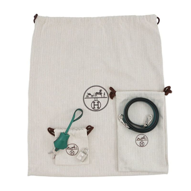 エルメス ボリード1923 25 ヴェールジェイド/シルバー金具 エバーカラー Z刻印 2wayショルダー