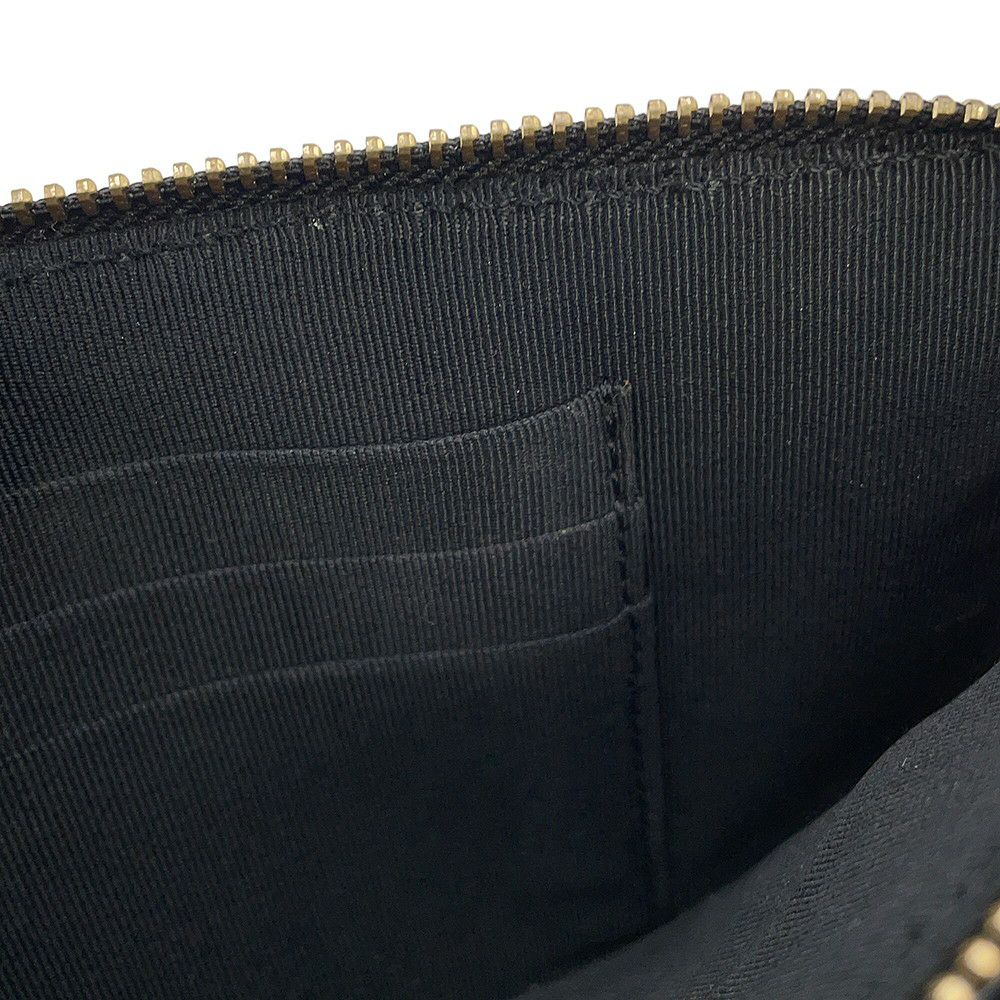 シャネル チェーンウォレット ココマーク リザード A82527 CHANEL ポシェット 財布 黒