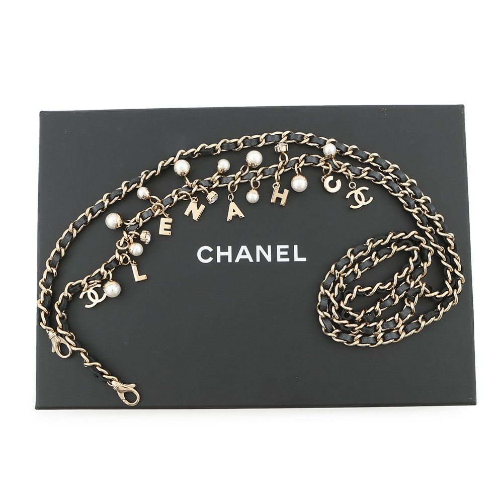 シャネル チェーンウォレット ココマーク リザード A82527 CHANEL ポシェット 財布 黒