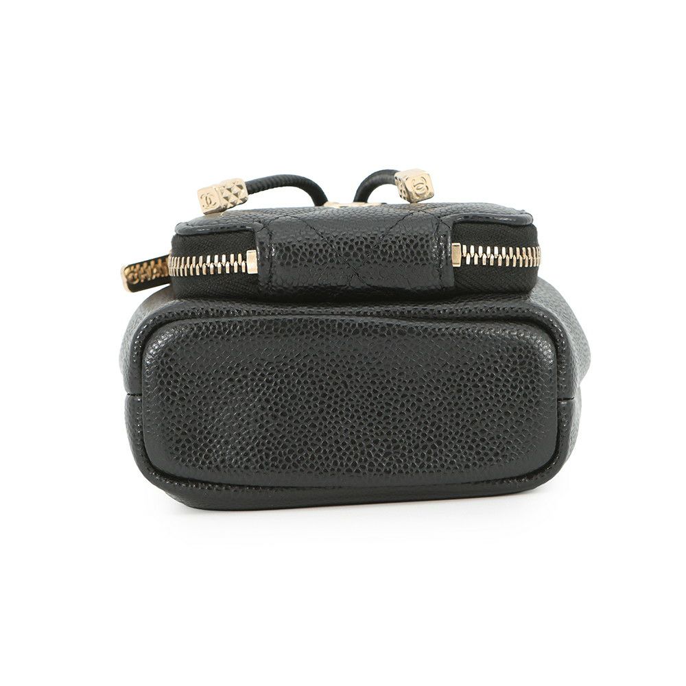 シャネル チェーンショルダーバッグ マトラッセ ココマーク キャビアスキン AS2353 CHANEL ミニバッグ 黒