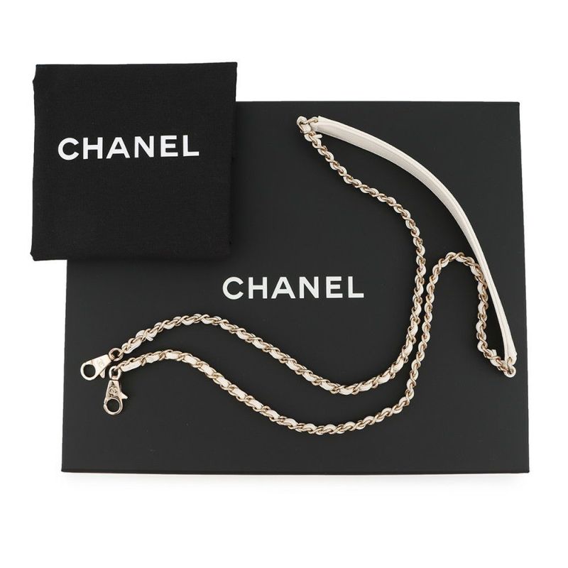 シャネル ハンドバッグ ココマーク マトラッセ ココハンドル ミニ キャビアスキン AS2215 CHANEL 2way 白