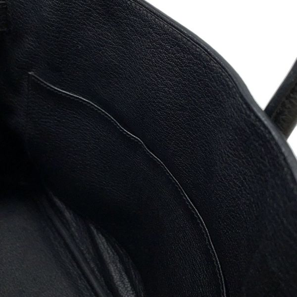 エルメス バーキン30 ブラック/シルバー金具 トゴ □R刻印 HERMES Birkin ハンドバッグ 黒
