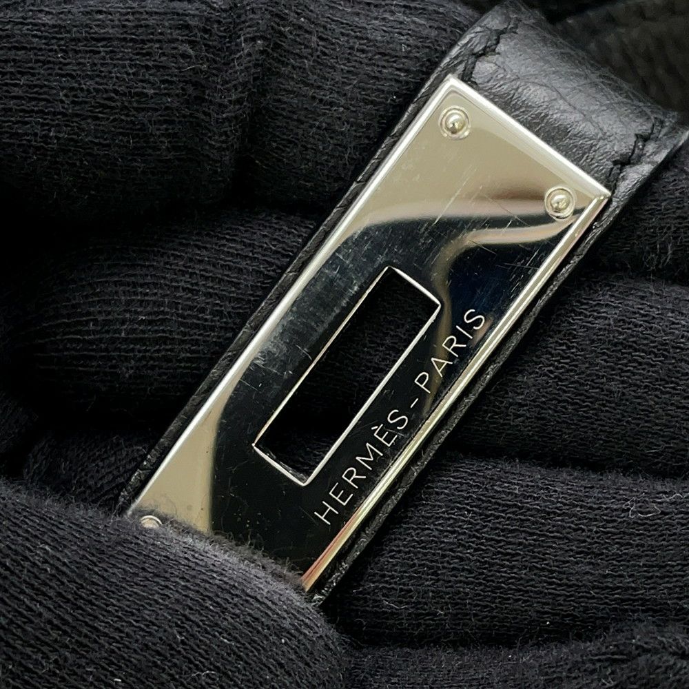 エルメス バーキン30 ブラック/シルバー金具 トゴ □R刻印 HERMES Birkin ハンドバッグ 黒