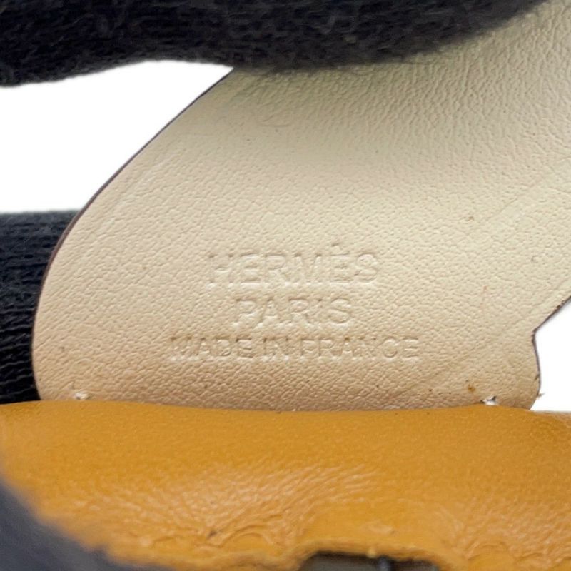 エルメス バッグチャーム ロデオPM ペガサス セサミ/ブラック/ナタ ラムスキン Z刻印