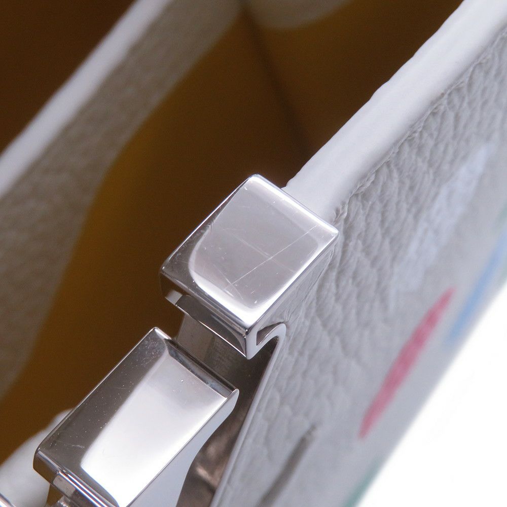 ルイヴィトン ハンドバッグ トリヨンレザー/ペインティッド ドット カプシーヌ LV×YK BB M21637 2way 草間弥生 コラボ 白