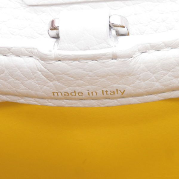 ルイヴィトン ハンドバッグ トリヨンレザー/ペインティッド ドット カプシーヌ LV×YK BB M21637 2way 草間弥生 コラボ 白