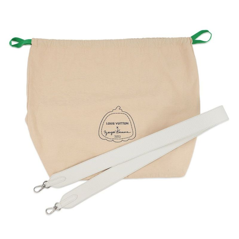 ルイヴィトン ハンドバッグ トリヨンレザー/ペインティッド ドット カプシーヌ LV×YK BB M21637 2way 草間弥生 コラボ 白