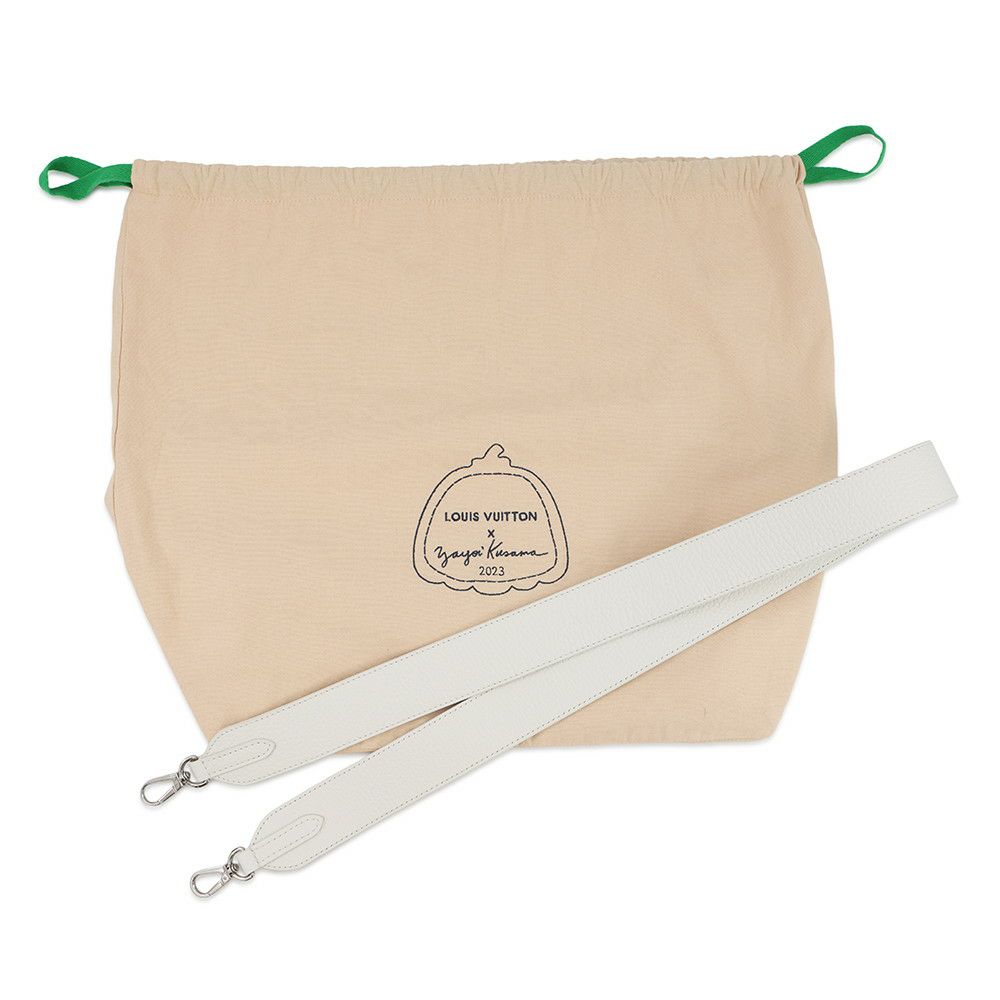 ルイヴィトン ハンドバッグ トリヨンレザー/ペインティッド ドット カプシーヌ LV×YK BB M21637 2way 草間弥生 コラボ 白