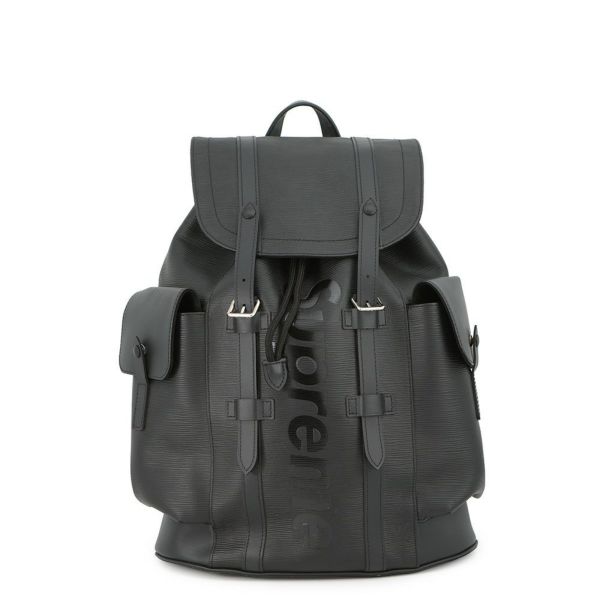 ルイヴィトン リュック エピ/シュプリーム クリストファーPM M53413 LOUIS VUITTON ヴィトン Supreme 黒 ブラック