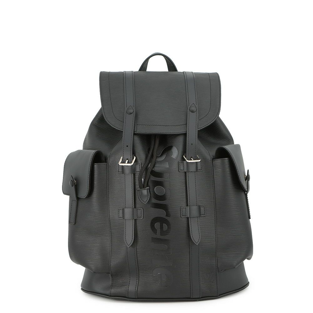 ルイヴィトン リュック エピ/シュプリーム クリストファーPM M53413 LOUIS VUITTON ヴィトン Supreme 黒 ブラック