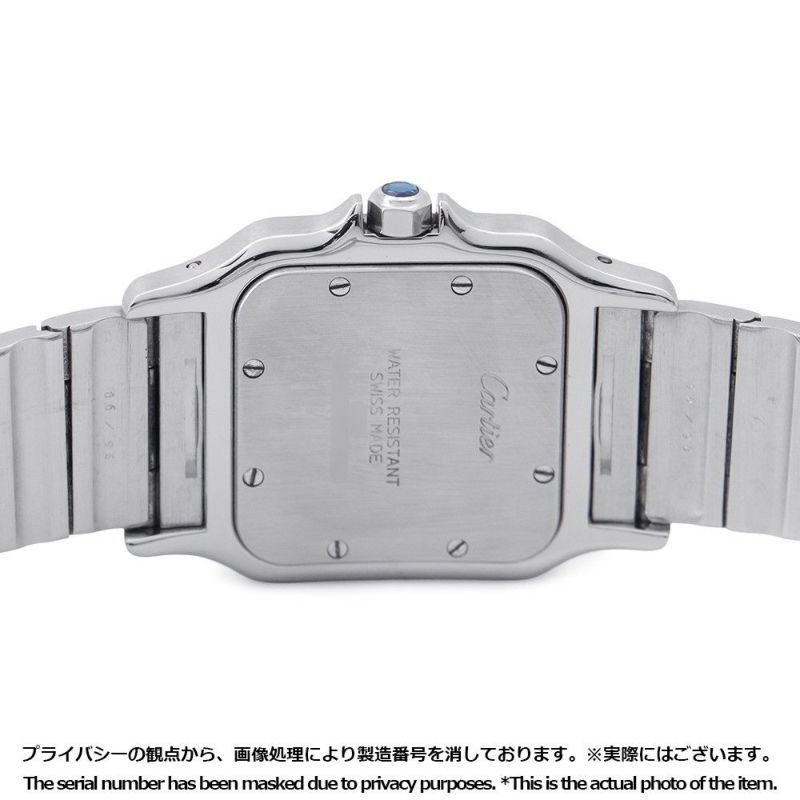 カルティエ サントスガルべ LM W20025D6 Cartier 腕時計 アイボリー文字盤