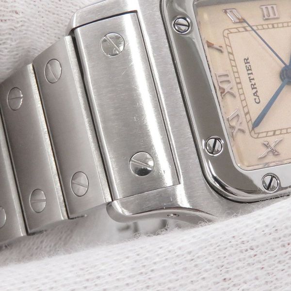 カルティエ サントスガルべ LM W20025D6 Cartier 腕時計 アイボリー文字盤