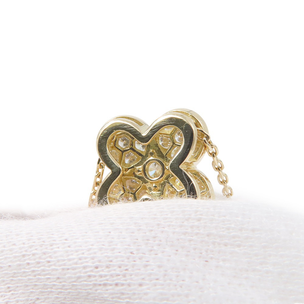 ヴァンクリ ネックレス トレフル ネックレス ラージモデル ペンダント ダイヤモンド 計1.03ct K18YG