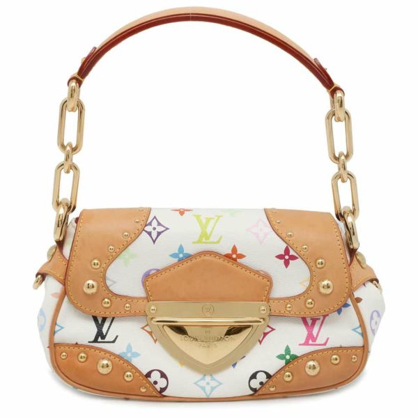 ルイヴィトン ハンドバッグ モノグラム・マルチカラー マリリン M40127 LOUIS VUITTON 白 ホワイト