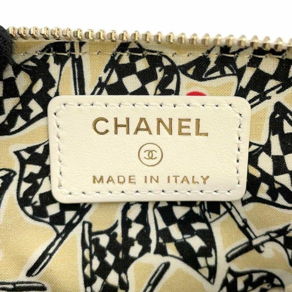 シャネル コインケース マトラッセ ココマーク キャビアスキン AP3138 CHANEL 財布 カードケース 小銭入れ 白