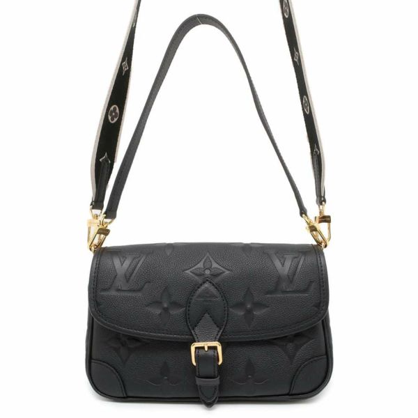 ルイヴィトン ショルダーバッグ モノグラム・アンプラント ディアヌ M46386 LOUIS VUITTON 2way 黒 ブラック