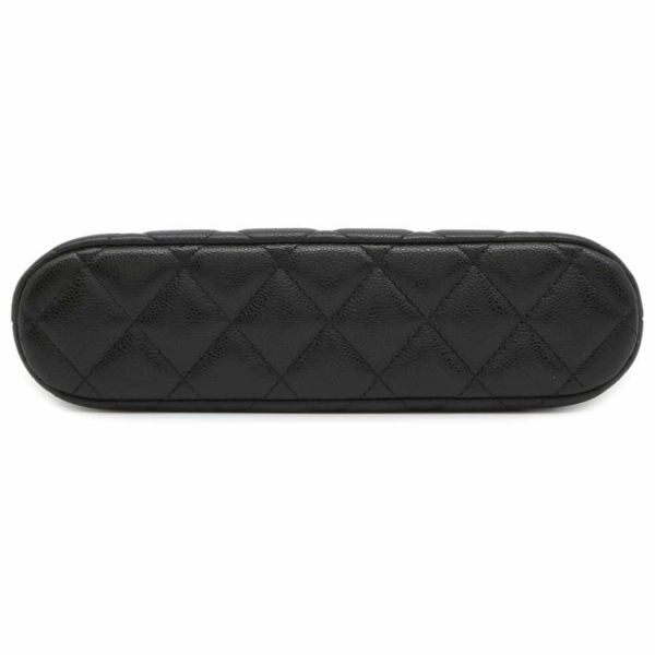 シャネル チェーンショルダーバッグ クラシック マトラッセ キャビアスキン AP4016 CHANEL 黒