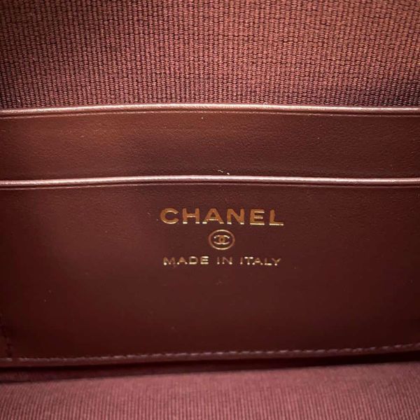 シャネル チェーンショルダーバッグ クラシック マトラッセ キャビアスキン AP4016 CHANEL 黒