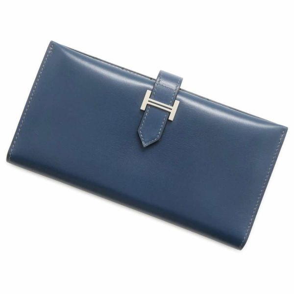 HERMES エルメス ベアン クラシック ▢B刻印 二つ折り 長財布 HERMES エルメス ベアン クラシック ▢B刻印 二つ折り 長財布