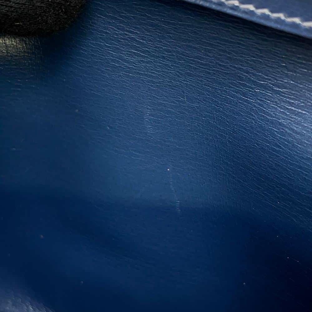 エルメス 長財布 ベアンクラシック ブルーロイ/シルバー金具 ボックスカーフ □B刻印 HERMES 財布