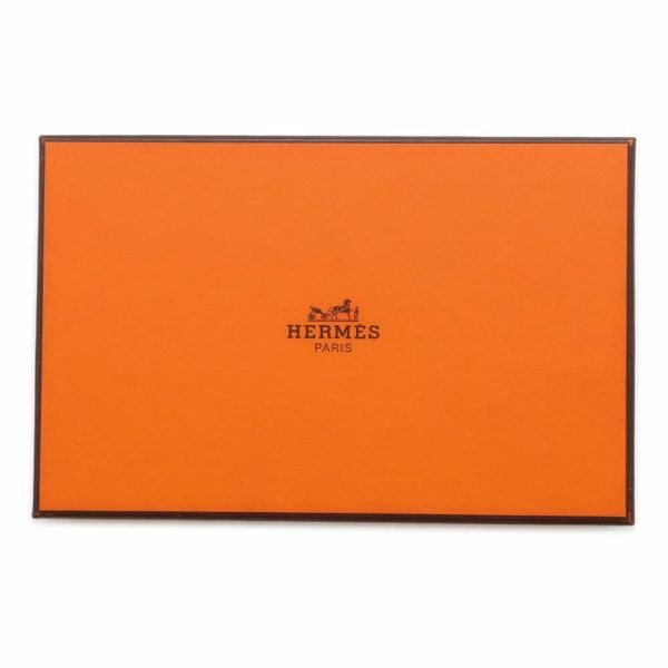 エルメス 長財布 ベアンクラシック ブルーロイ/シルバー金具 ボックスカーフ □B刻印 HERMES 財布