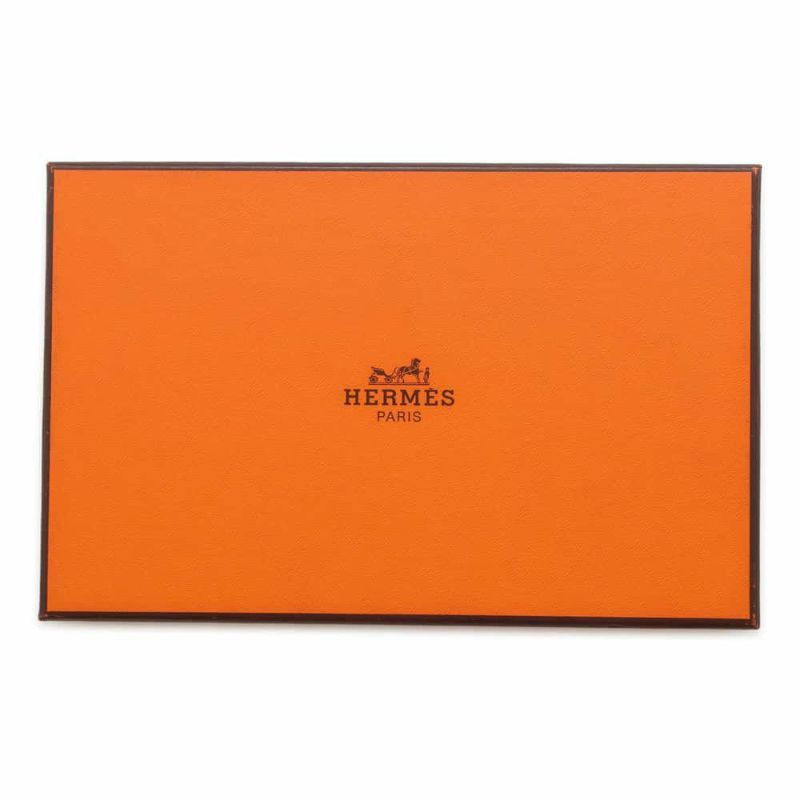エルメス 長財布 ベアンクラシック ブルーロイ/シルバー金具 ボックスカーフ □B刻印 HERMES 財布